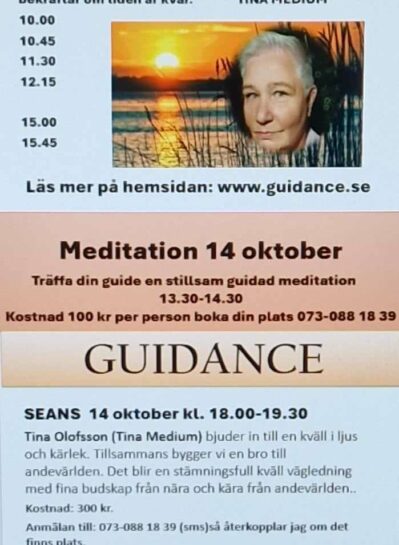 SEANS i Umeå 14 oktober  18.00-19.30